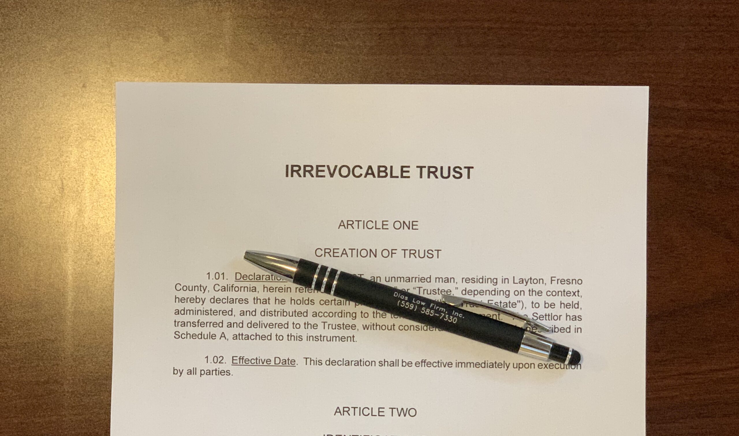 Modifying an Irrevocable Trust: An Introduction to California’s Uniform Trust Decanting Act